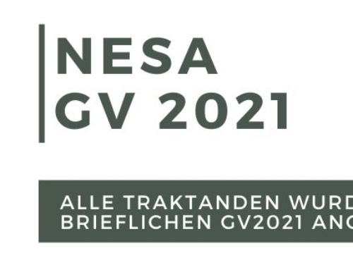 Briefliche Generalversammlung 2021 der NESA ✉️